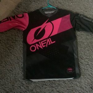 Pink and black O’Neal riding shirt
